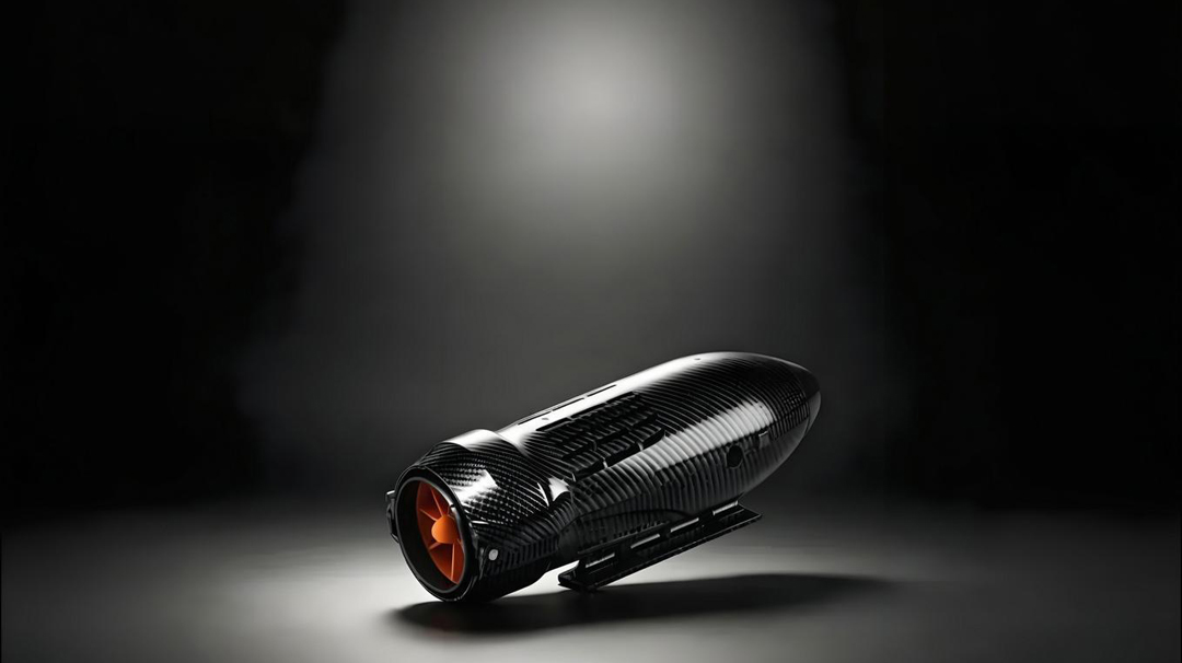 6-1 carbon fiber underwater scooter, compact high-performance electric water scooter for marine underwater exploration