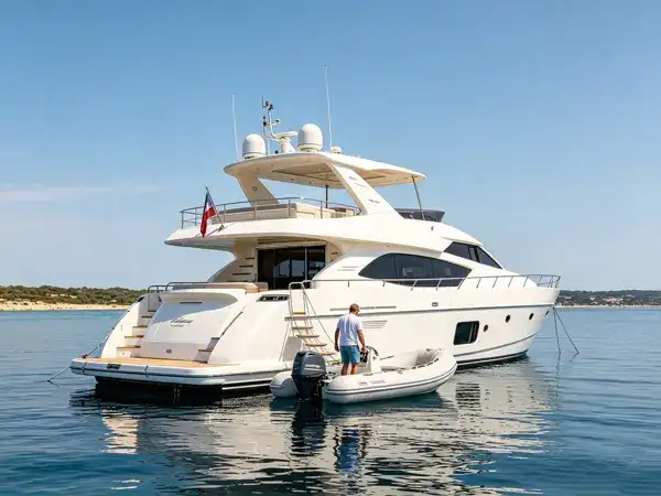Electric underwater scooter for yacht and boating activities