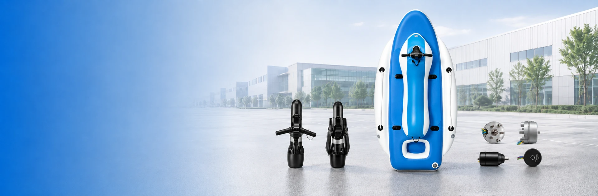 KESZING Factory manufacturing facility featuring underwater propulsion production, electric watercraft manufacturing, and quality control