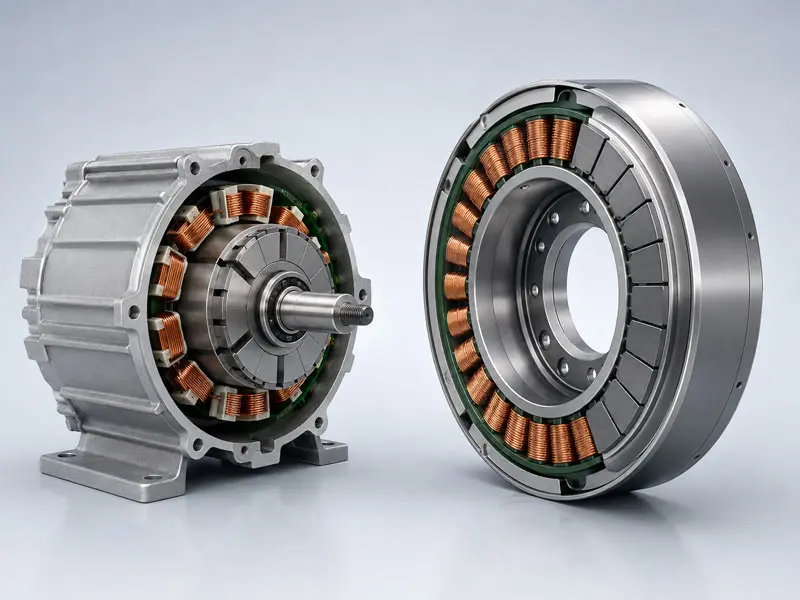 Inner-rotor and outer-rotor BLDC motors showing different brushless motor architectures