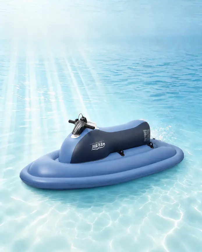 KESZING LXMT002 inflatable watercraft on water