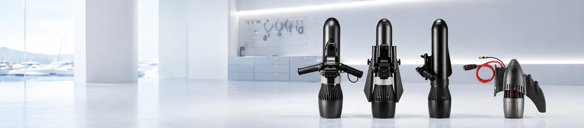 KESZING underwater propulsion products displayed for partner technical support and product resources